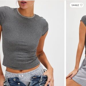 Free People Morning Pages Baby Tee